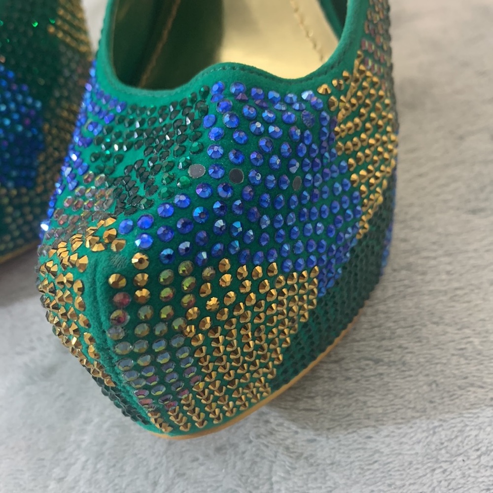 Alba Pumps Heels Rhinestone Size 9 - Picture 7 of 10